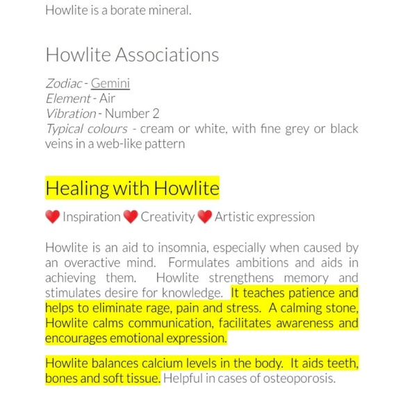 White Howlite Pendulum in mesh butterfly bag - Picture 2 of 8